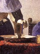 VERMEER VAN DELFT, Jan Young Woman with a Water Jug (detail) re Sweden oil painting reproduction